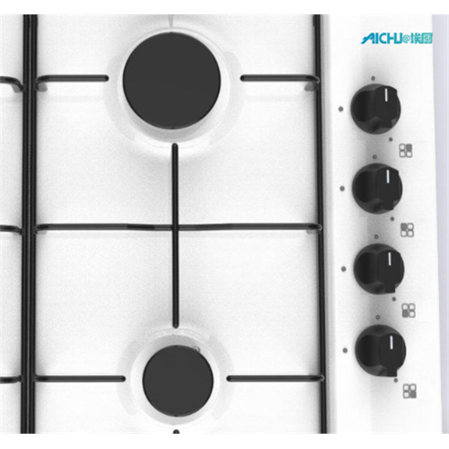 White Glass Cooker 4 Burner