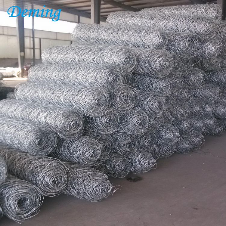 Double Twist Heavy Galvanized  Woven Gabion Basket