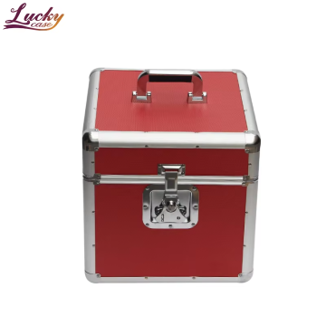 Professional Aluminum Vinyl Record Case - 100 LP Capacity Portable Storage