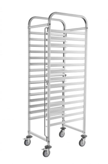 Stainless Steel Square Tubes Bakery Pan Trolley