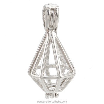 Pandahall Platinum Brass Locket Cage Pendants: Unique and Elegant Jewelry Pieces