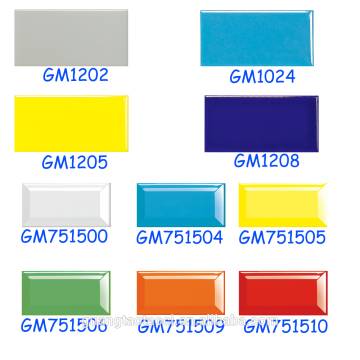 Beautiful Colors hot sale Kichen And Bath Wall Decorative 3x6 Glass Subway Tile