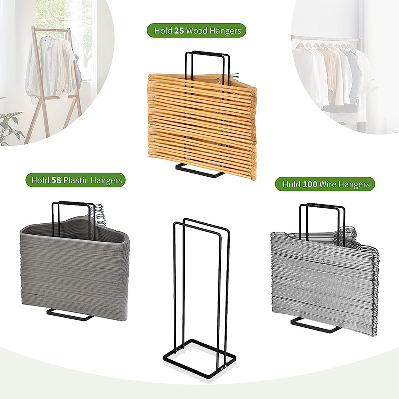 قفسه انباری چوب لباسی ساده Simple Floor Hanger Storage Rack