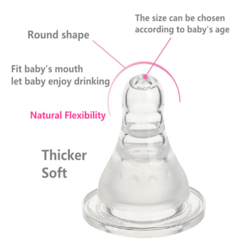 Tétine en silicone pour nourrissons, mamelon au lait pour bébés