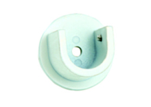 Strong hardware curtain rod support