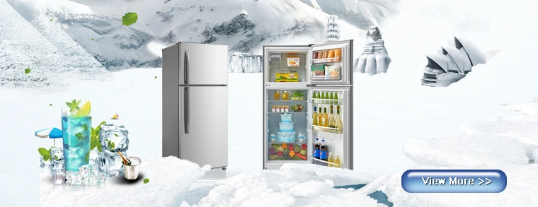 210L Home Use Double Door Manual Defrost Top Freezer Refrigerator