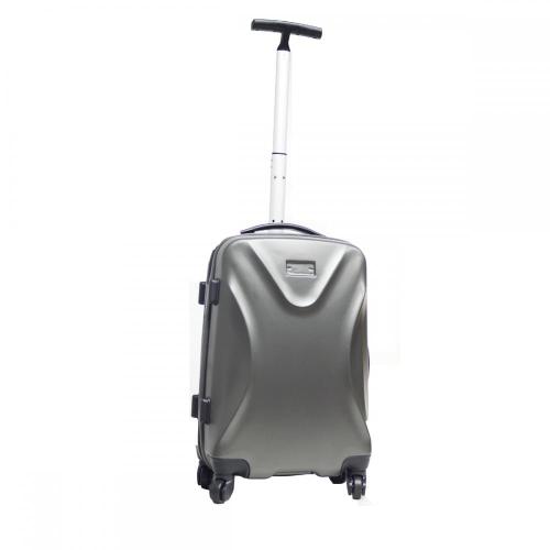 Cool grey PC single trolley men style luggage