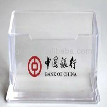 Hot sale! high quality transparent acrylic desk name card holder