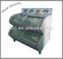 2 tiers showcase freezer,super market freezer,ice cream freezer,one layer showcase freezer,Multilayer showcase