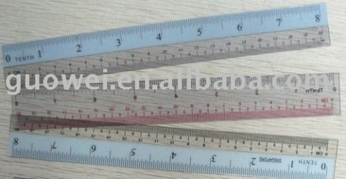 PVC clear ruler