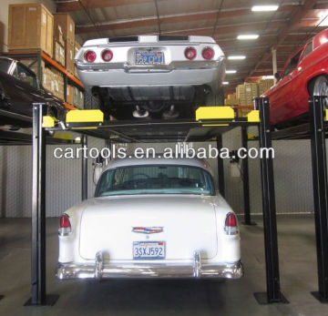 Removable 4 post auto vehicle parking lift