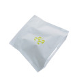 sachets de sacs ziplock compostables blancs debout