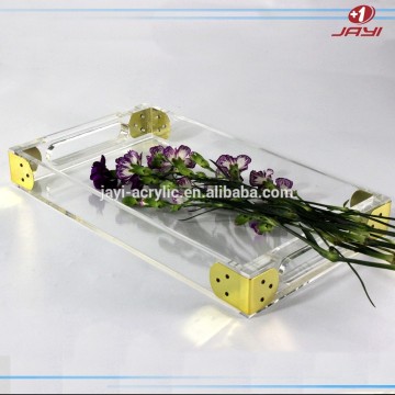 High Quality Custom Acrylic Serving Tray/Clear Acrylic Tray