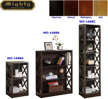 Tiered Bookshelf Modern Book Storage Shelves