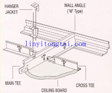 ceiling t bar,suspended ceiling t bar,t bar suspended ceiling grid