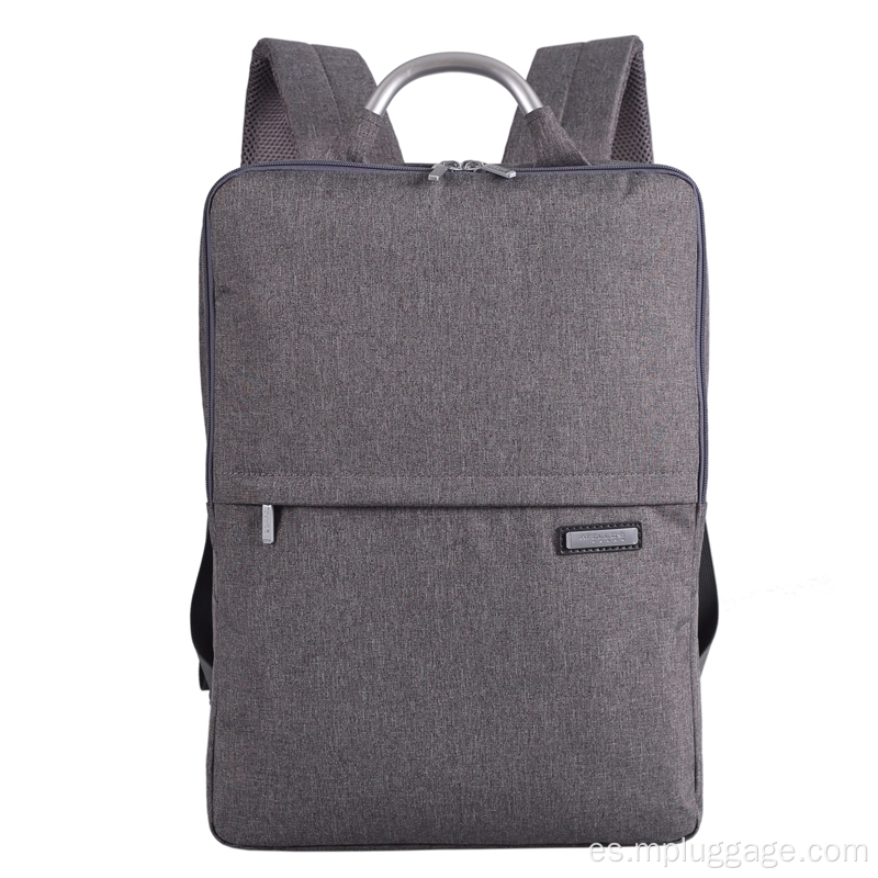 Personalización de mochila de laptop de negocios catiónico sencillo gris