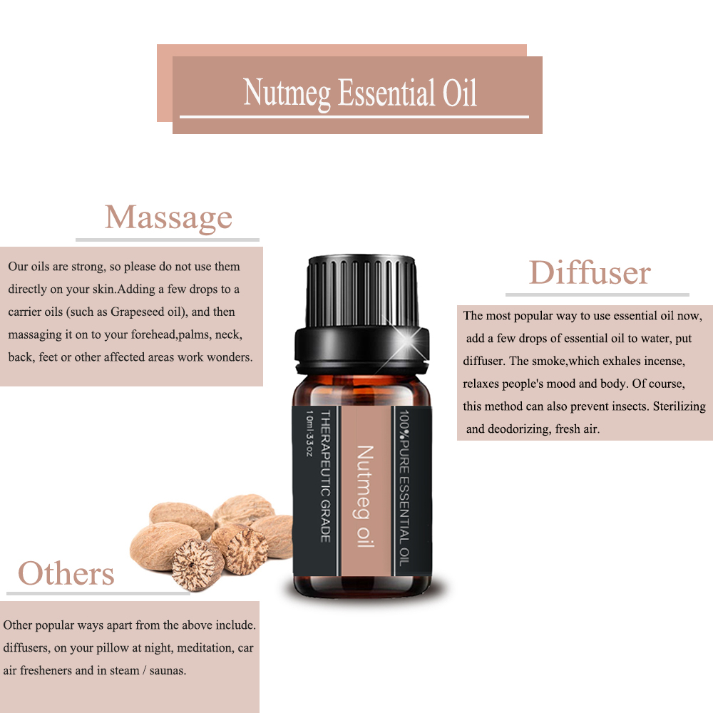 Olio essenziale di noce mosino di qualità premium per l&#39;aromaterapia cutanea