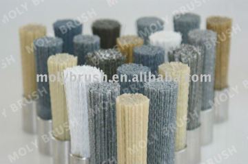 Abrasive nylon polishing brush