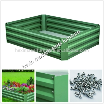 wholesale galvanized raised garden bed vegetable flower planter garden fence steel garden bed