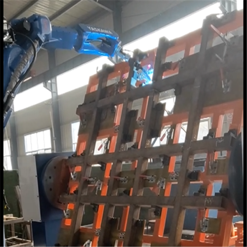 Système de robot de soudage à grille à structure solaire