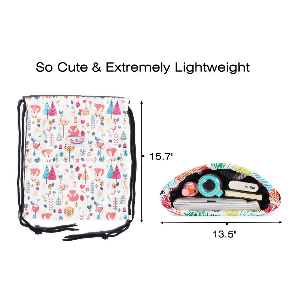 Leaf Drawstring Bag 3 Leaf Drawstring Bag 3
