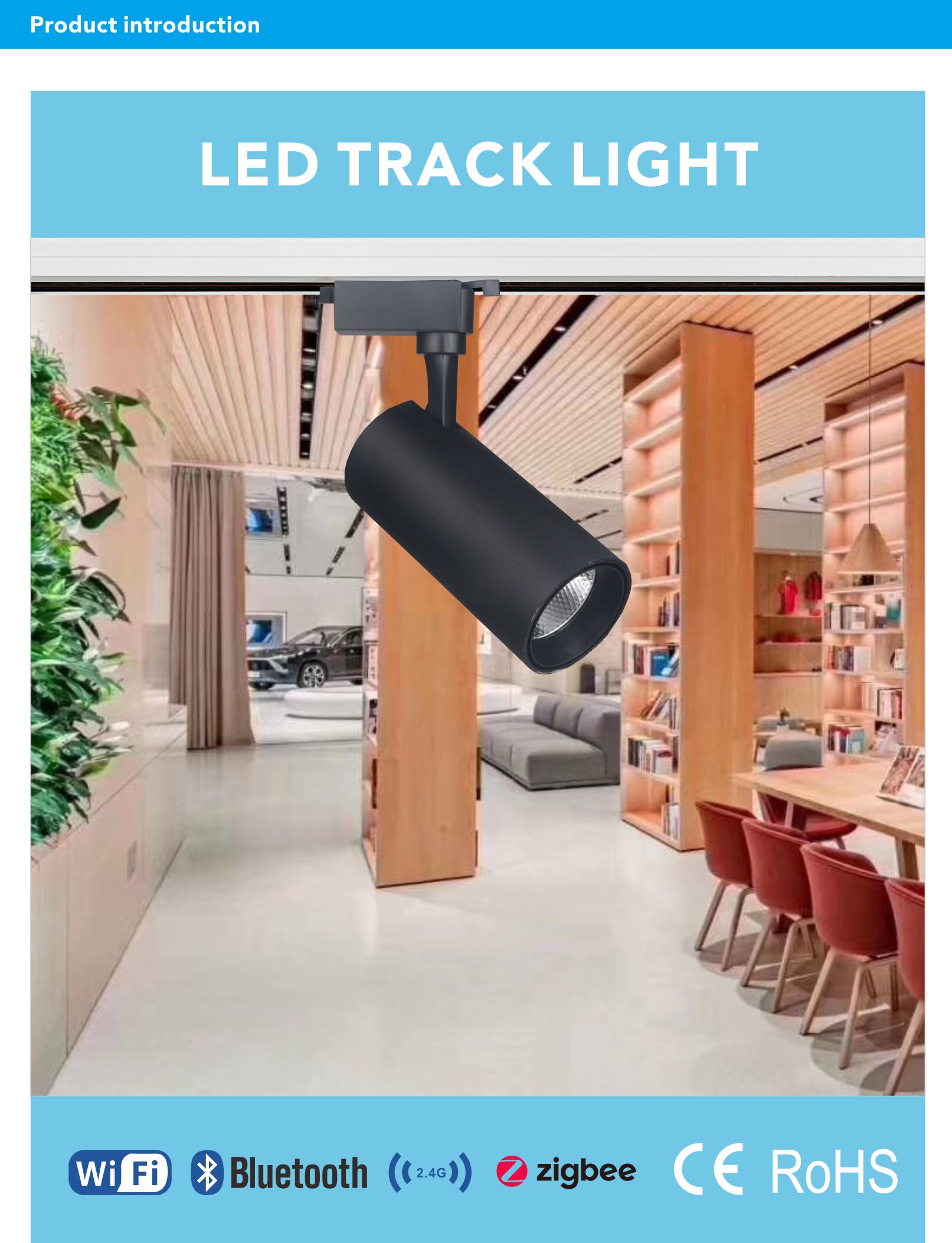 Hot sales competitive low price Wholesales Retail 20W COB 2 wires 3 Wires indoor  Non-isolated Constant Current LED Track light