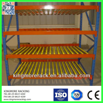 Carton flow warehouse rack