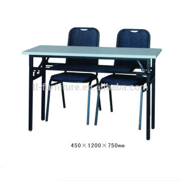 Double folding banquet table