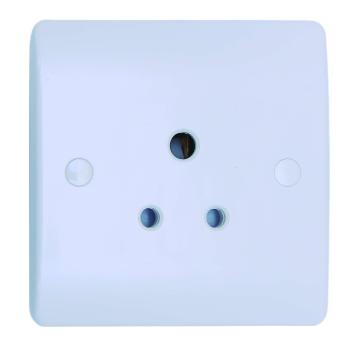 1 Gang 5 AMP Round Pin Unswitched Socket