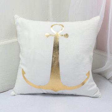 Funda de almohada bordada de lino de lona de algodón personalizada