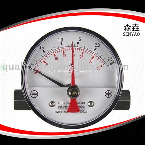 Double Pointer Pressure Gauge