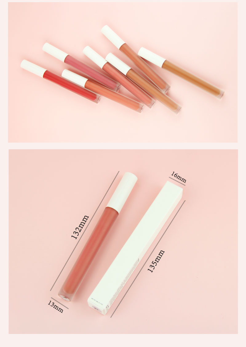 7 color matte Lip gloss lip glaze Mist Lipgloss vegan harmless cosmetic liquid lipstick private label logo make your own brand