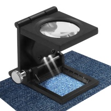 LED Fabric Magnifier: Foldable Magnifying Glass with Light for Loupes TJ