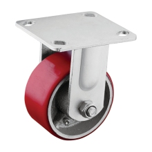 Rigid Plate Caster PU Wheel for Scaffolding