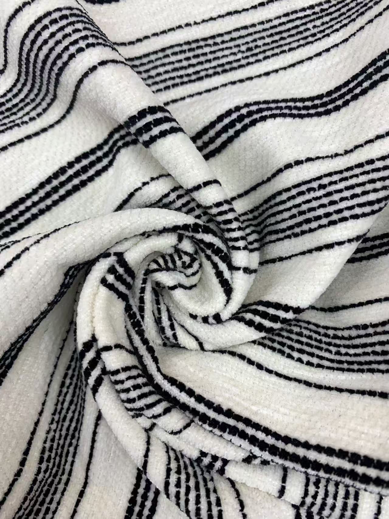 پارچه شنل راه راه برای مبل Striped Chenille Fabric for Sofa