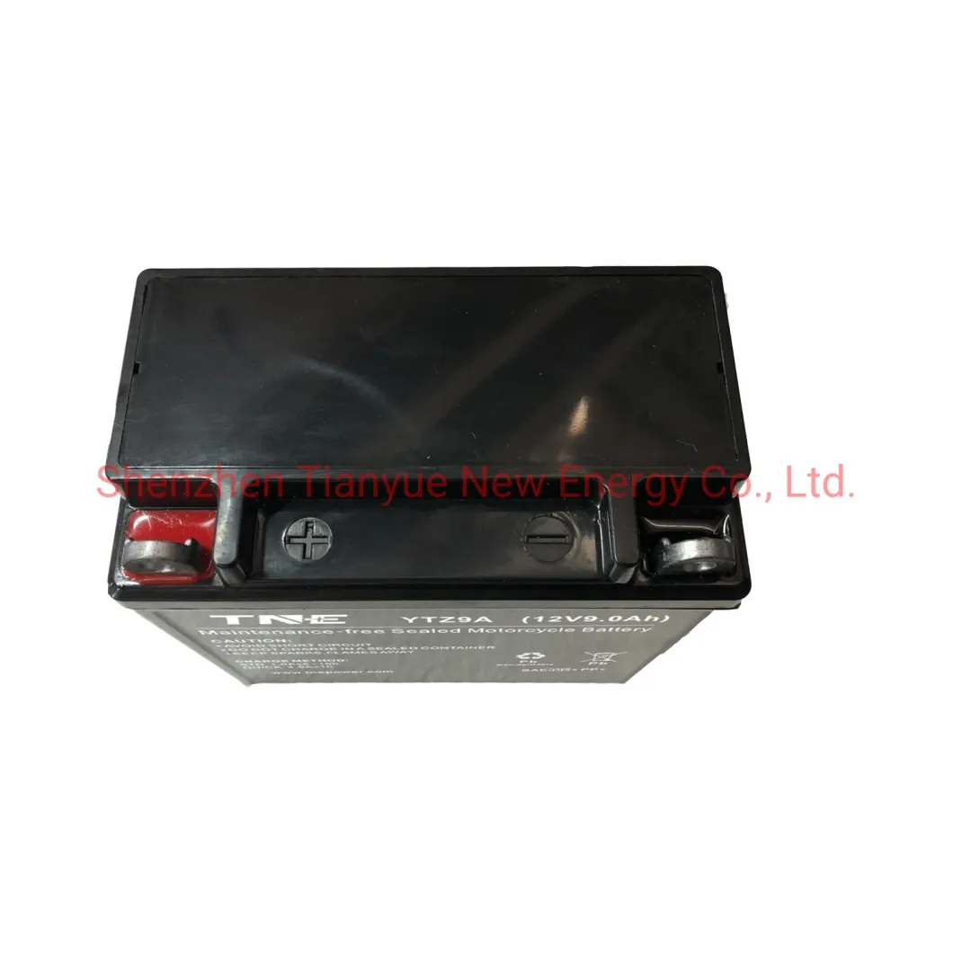 Ytz9a Lead Acid 12V 9ah VRLA AGM Sealed Mf Motorcycle Battery