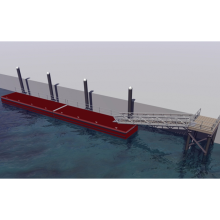 Offshore Pontoon Wharf Steel Structure Bridge Pontoon Welding Services