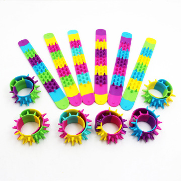 Wholesale Spiky Slap Bracelets Spiky Silicone Slap Band
