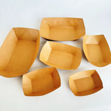 Kraft paper boat trays