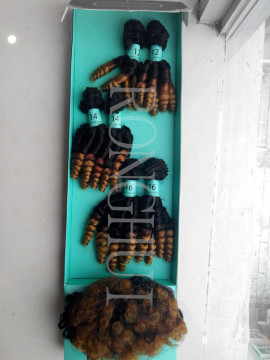 Beautiful two tone candy style synthetic brading hair extension