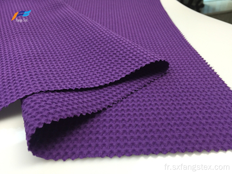 100% polyester 180D CEY tissu jacquard à bulles violet