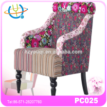 French design living room fabric patchwork chair