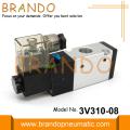 3V310-08 3/2 Yollu Pnömatik Solenoid Valf 1/4&#39;&#39; 12VDC