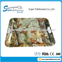 18" square melamine souvenir tray with handle