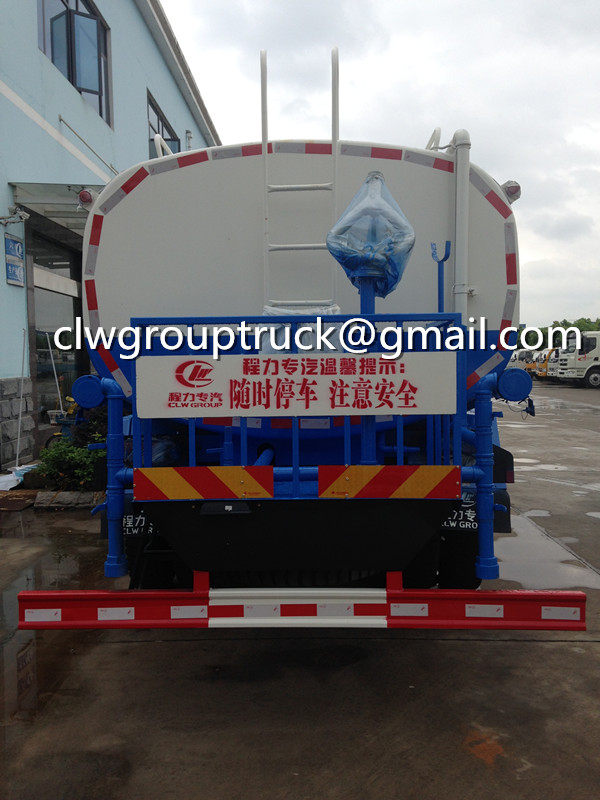 DONGFENG Tianjin 12000Litres Water Tank Truck Dimension