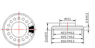 27mm speaker