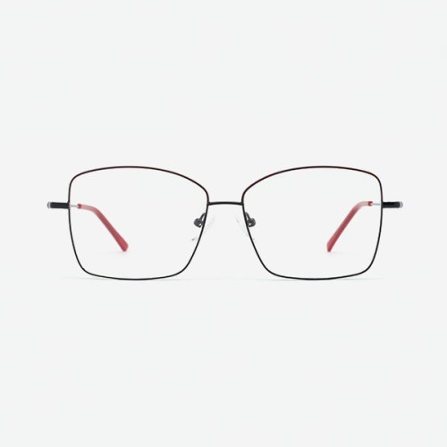 Light Square Metal Women's Optical Frames