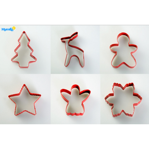 Taglierina per biscotti di Natale con rivestimento a colori Set 6 pezzi