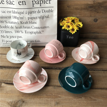 Customized Arabic Tea Coffee Cup Set - Best Selling Ceramics Cappuccino Cup and Saucer