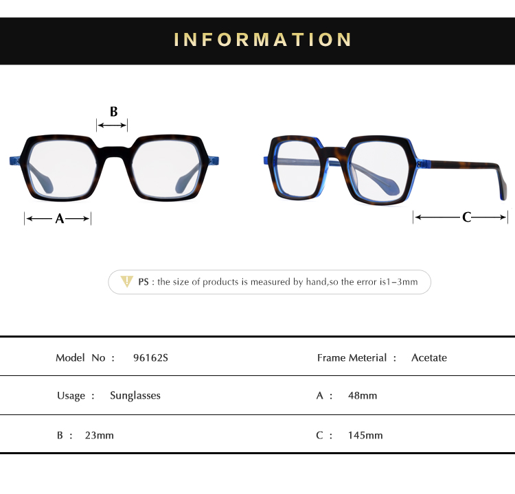  UV400 Acetate Sun Glasse